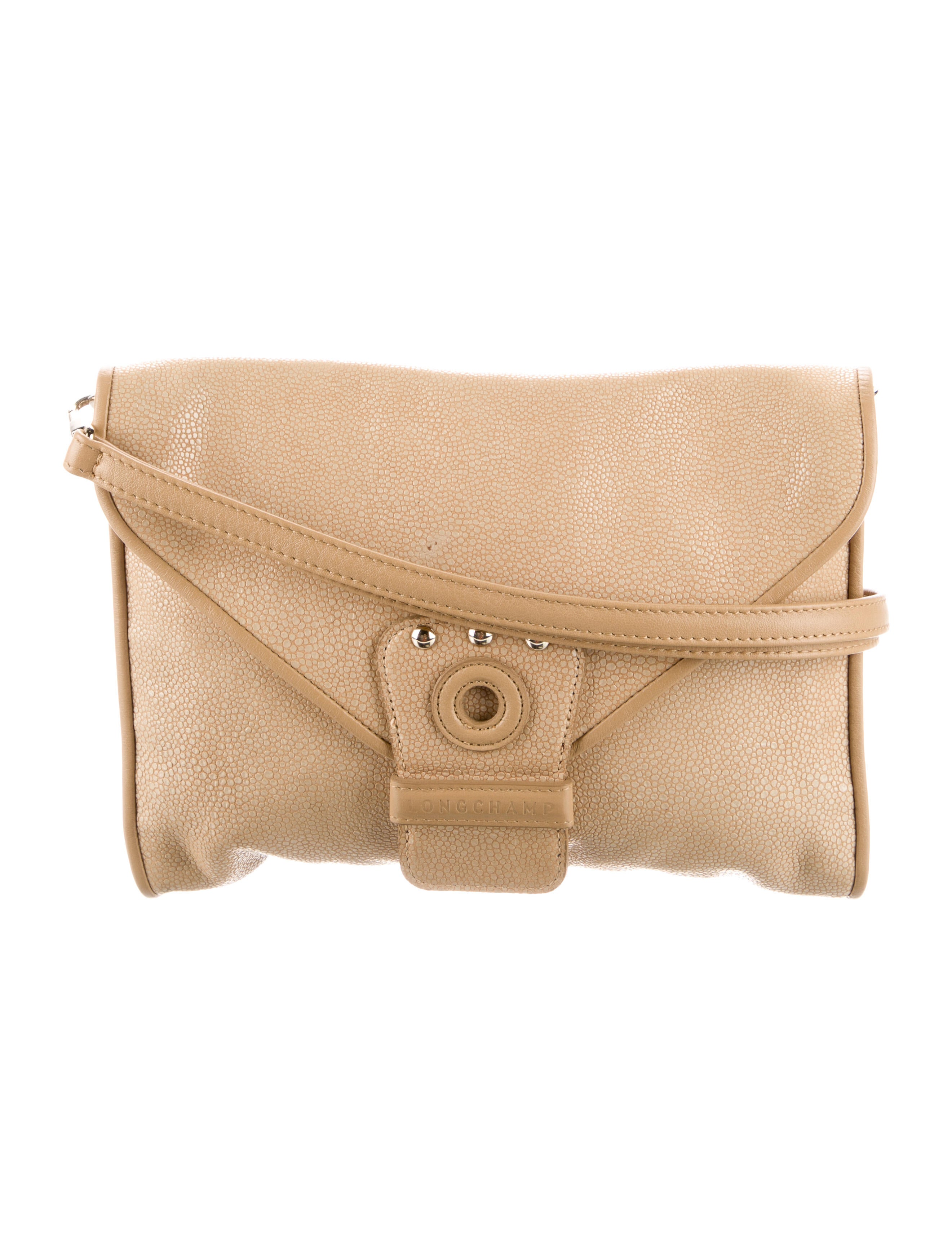 Kate Moss x Longchamp Leather Shoulder Bag Brown Shoulder Bags