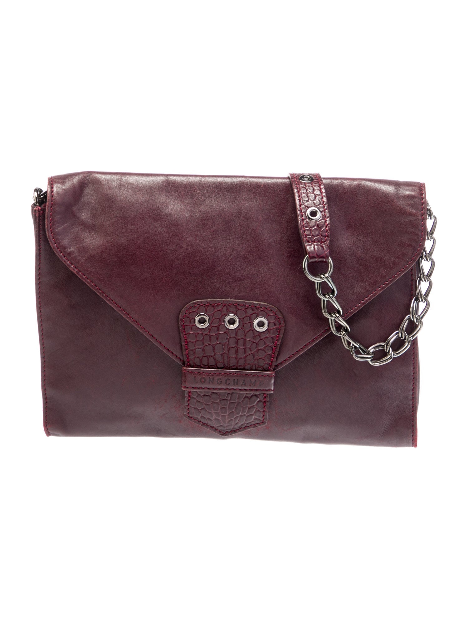 Kate Moss x Longchamp Leather Shoulder Bag Vintage