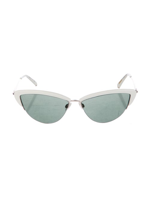 Kate Young for Tura Cat-Eye Mirrored Sunglasses