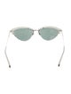 Kate Young for Tura Cat-Eye Mirrored Sunglasses