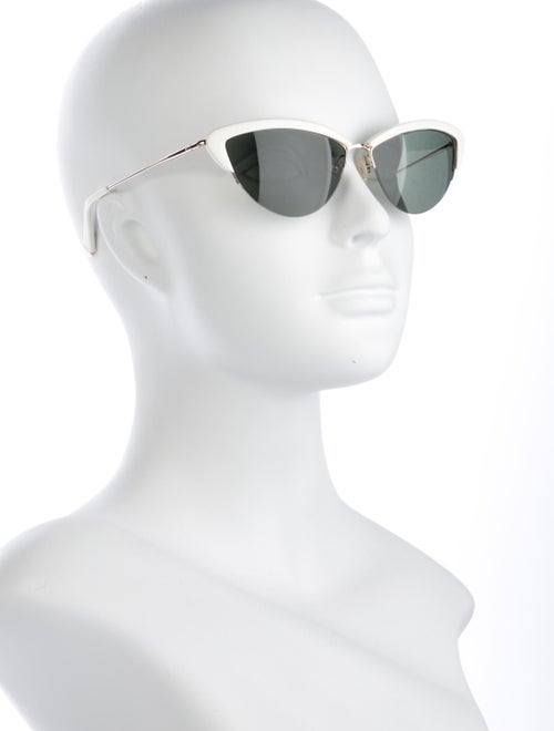 Kate Young for Tura Cat-Eye Mirrored Sunglasses