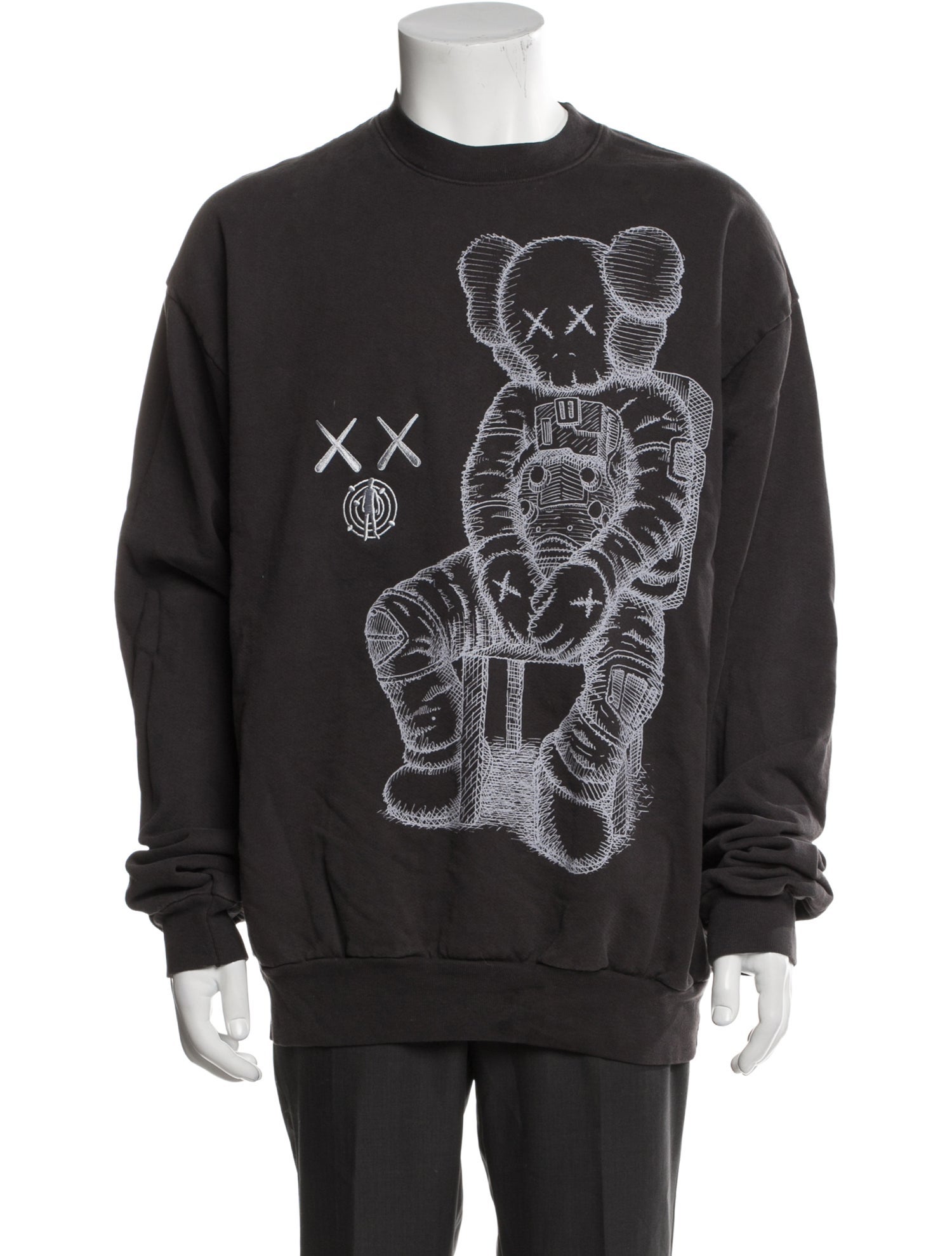 Kaws x Kid Cudi Graphic Print Crew Neck Sweatshirt