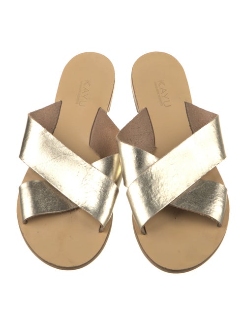 Kayu Leather Slides