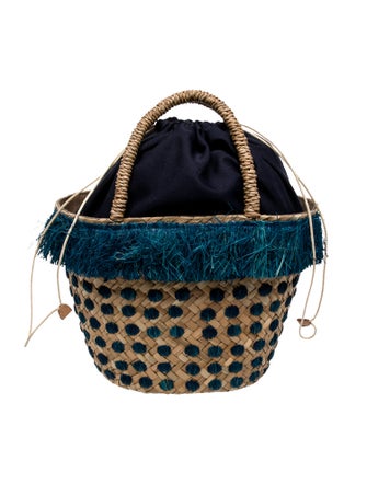 Kayu Raffia Top Handle Bag