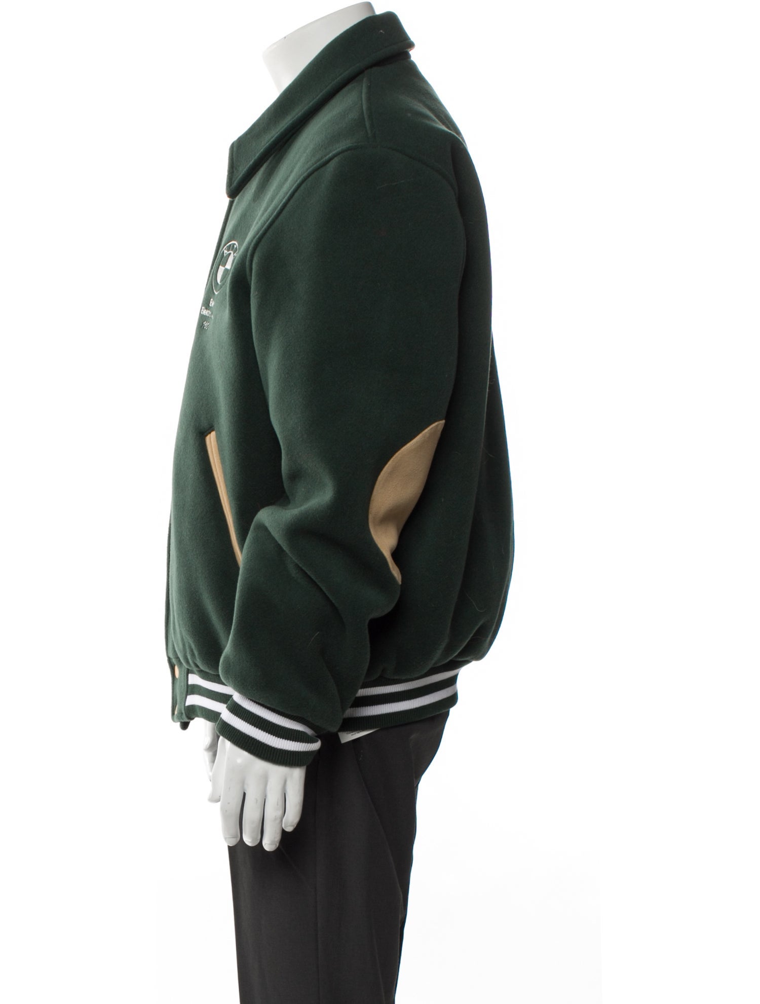 KITH x BMW Virgin Wool Striped Varsity Jacket w/ Tags