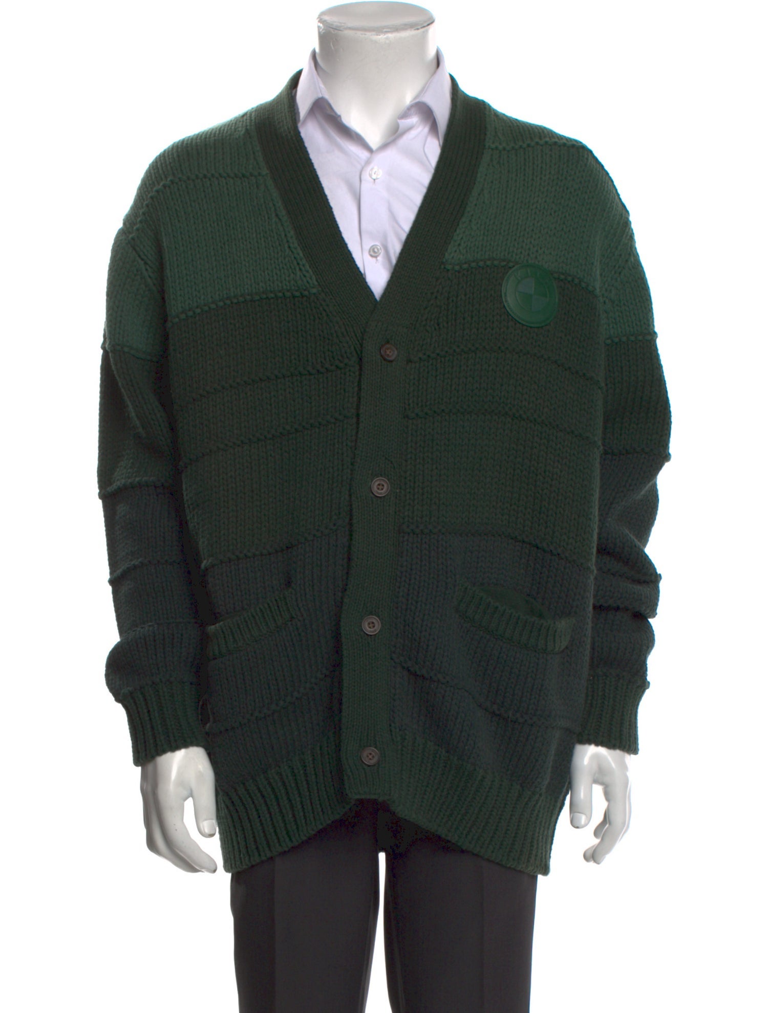 KITH x BMW Colorblock Pattern V-Neck Cardigan