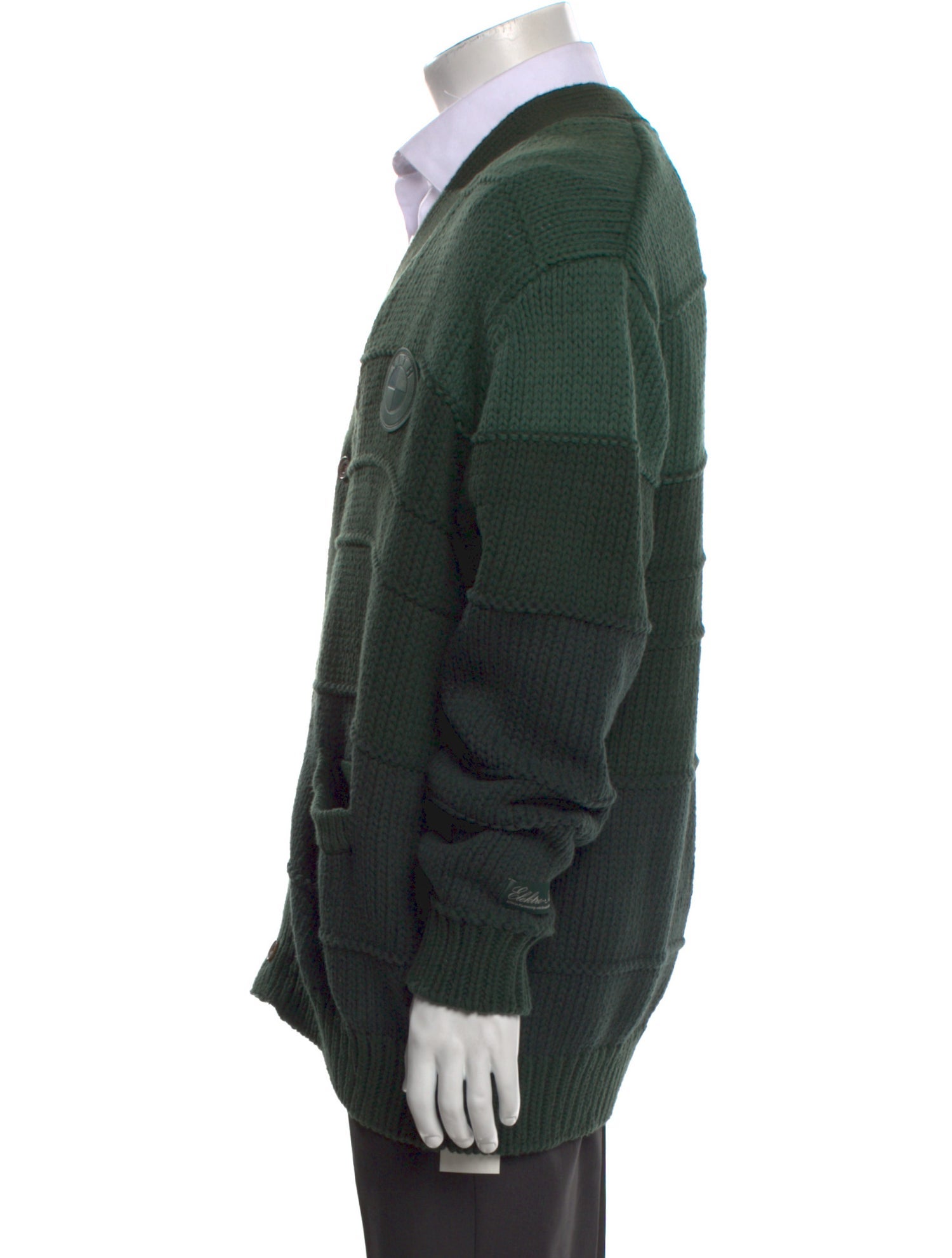 KITH x BMW Colorblock Pattern V-Neck Cardigan