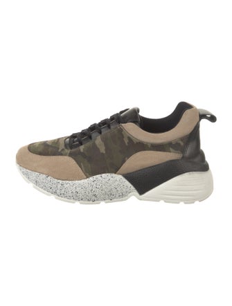 KM By Lange Suede Printed Chunky Sneakers