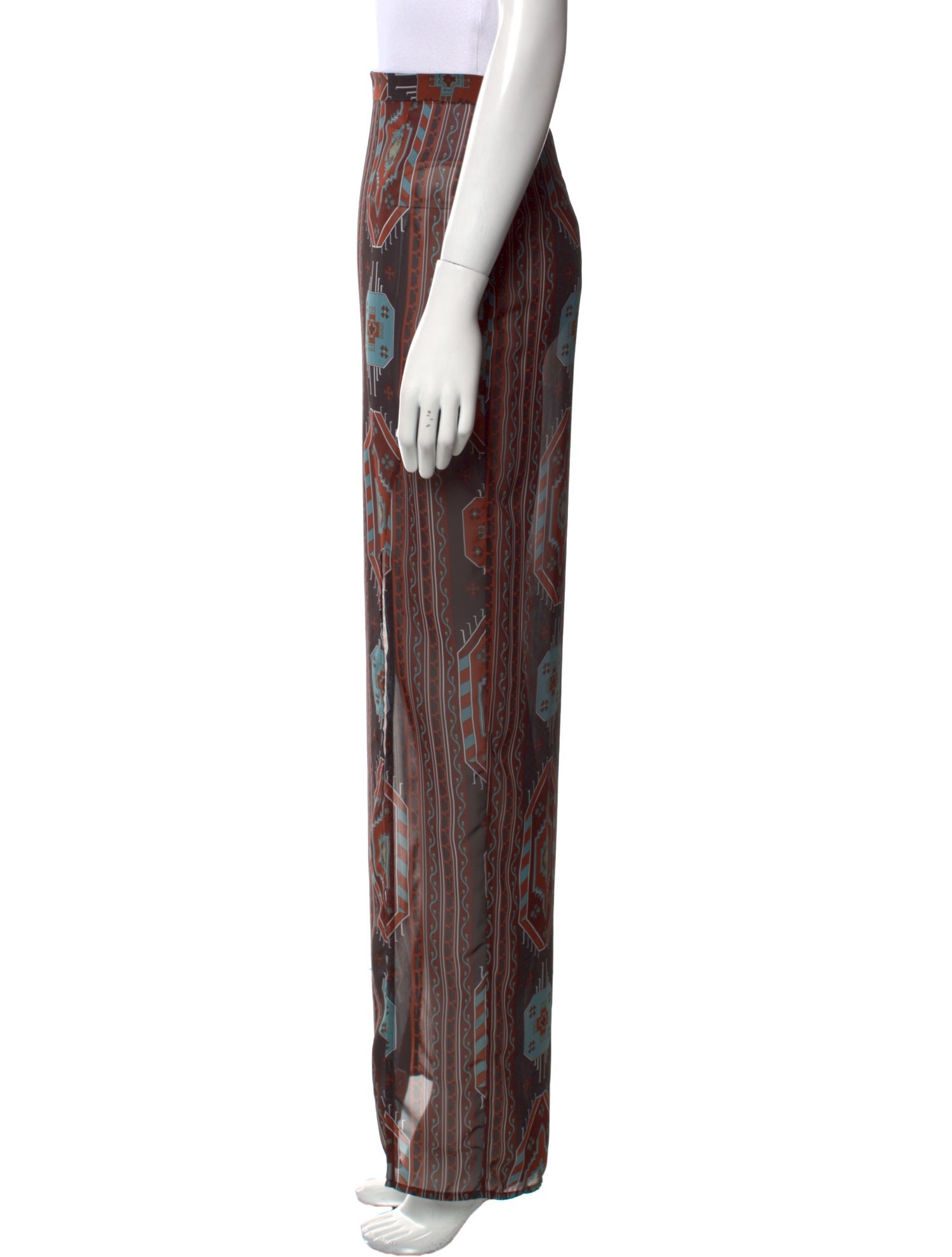 Kelly Bergin Paisley Print Long Skirt