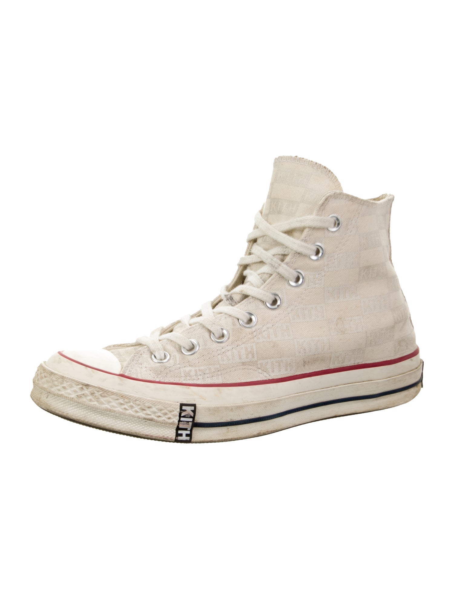 Kith x Converse Canvas Striped Sneakers