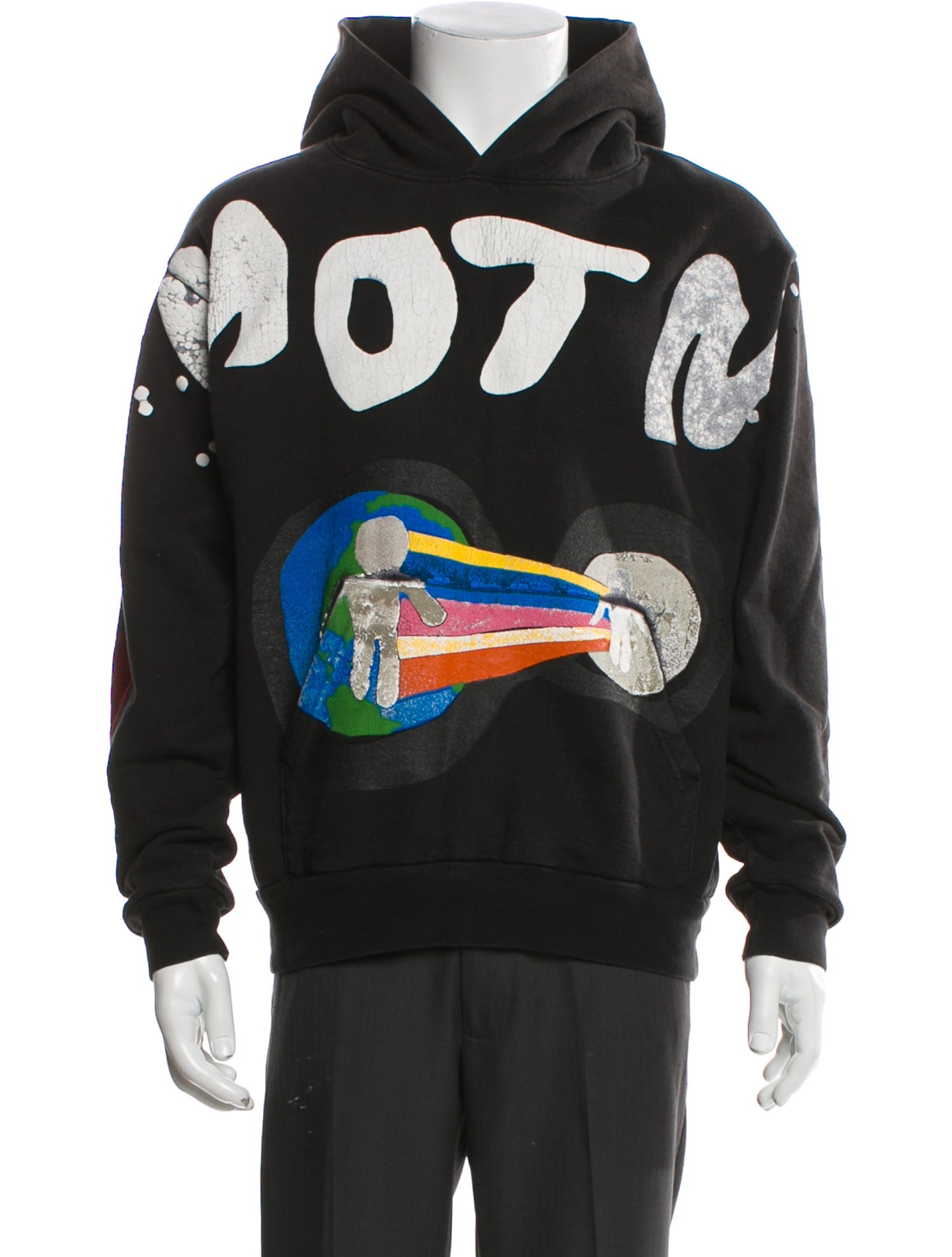 Kid Cudi Merch Graphic Print Crew Neck Hoodie