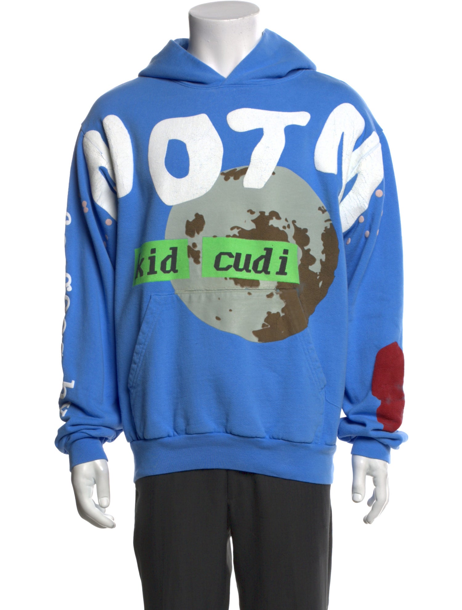 Kid Cudi Merch Graphic Print Crew Neck Hoodie