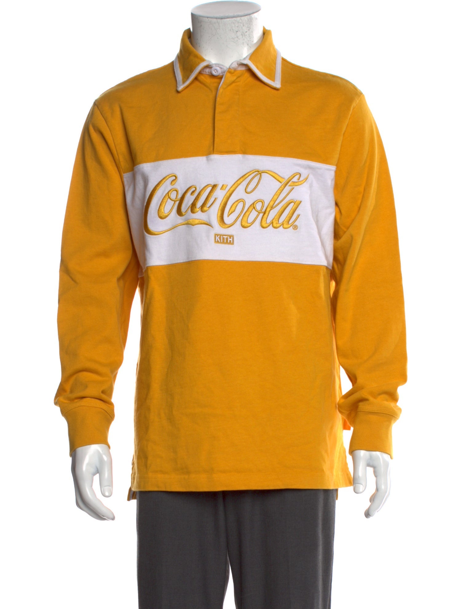 KITH x Coca-Cola Graphic Print Collar Polo Shirt