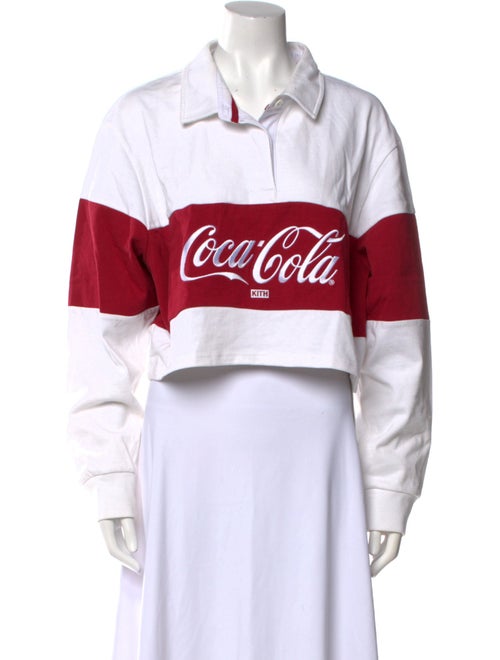KITH x Coca-Cola Graphic Print Long Sleeve Polo