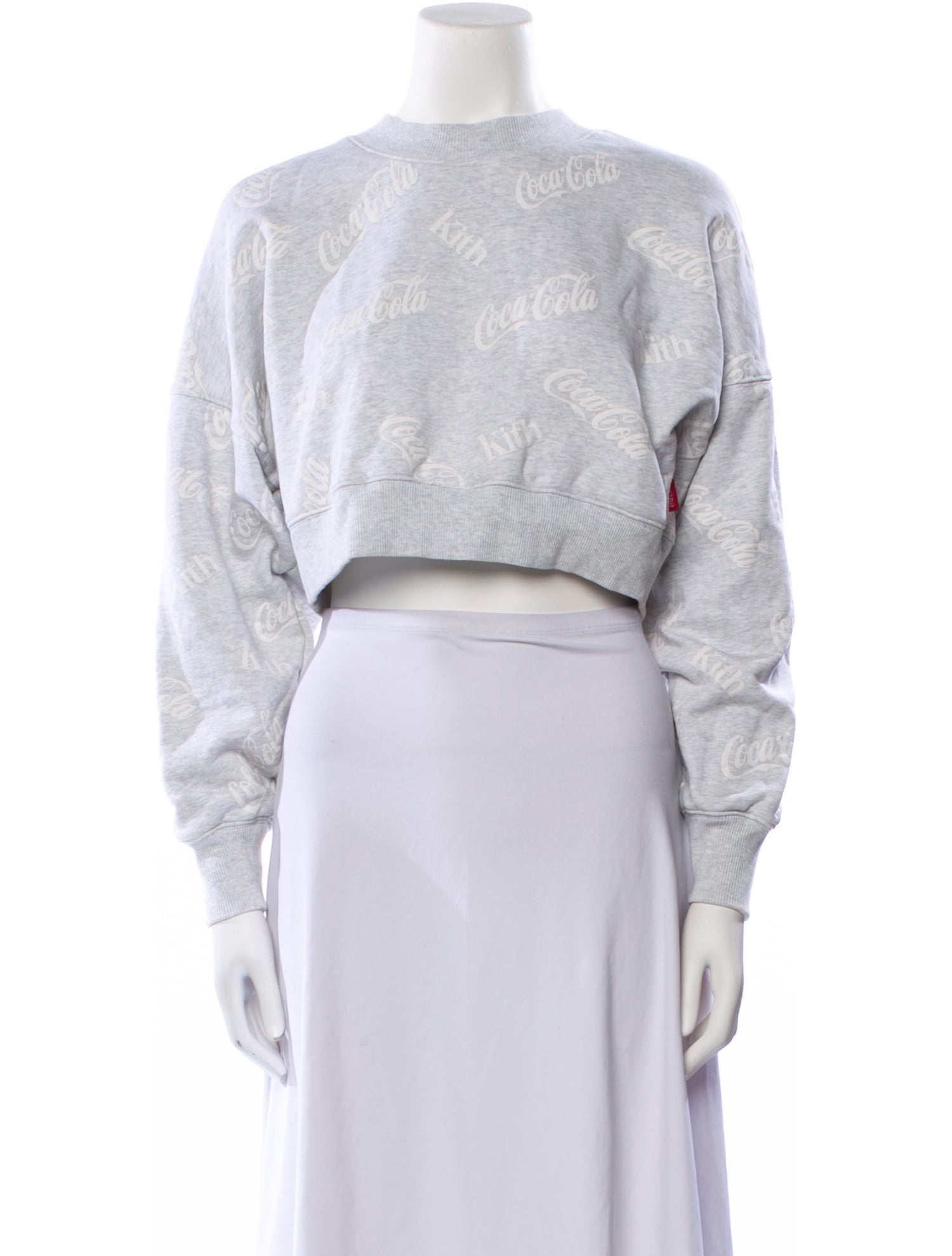 KITH x Coca-Cola Mock Neck Long Sleeve Crop Top