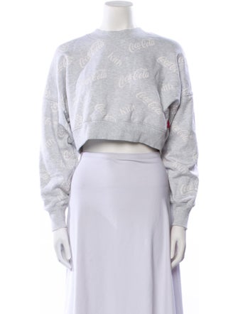 KITH x Coca-Cola Mock Neck Long Sleeve Crop Top