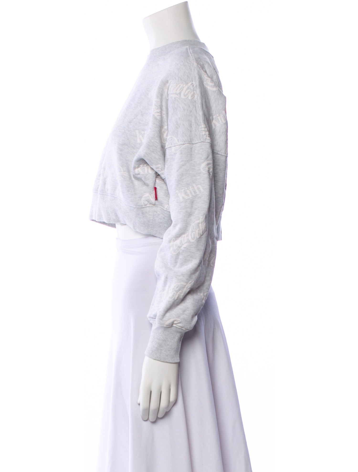 KITH x Coca-Cola Mock Neck Long Sleeve Crop Top