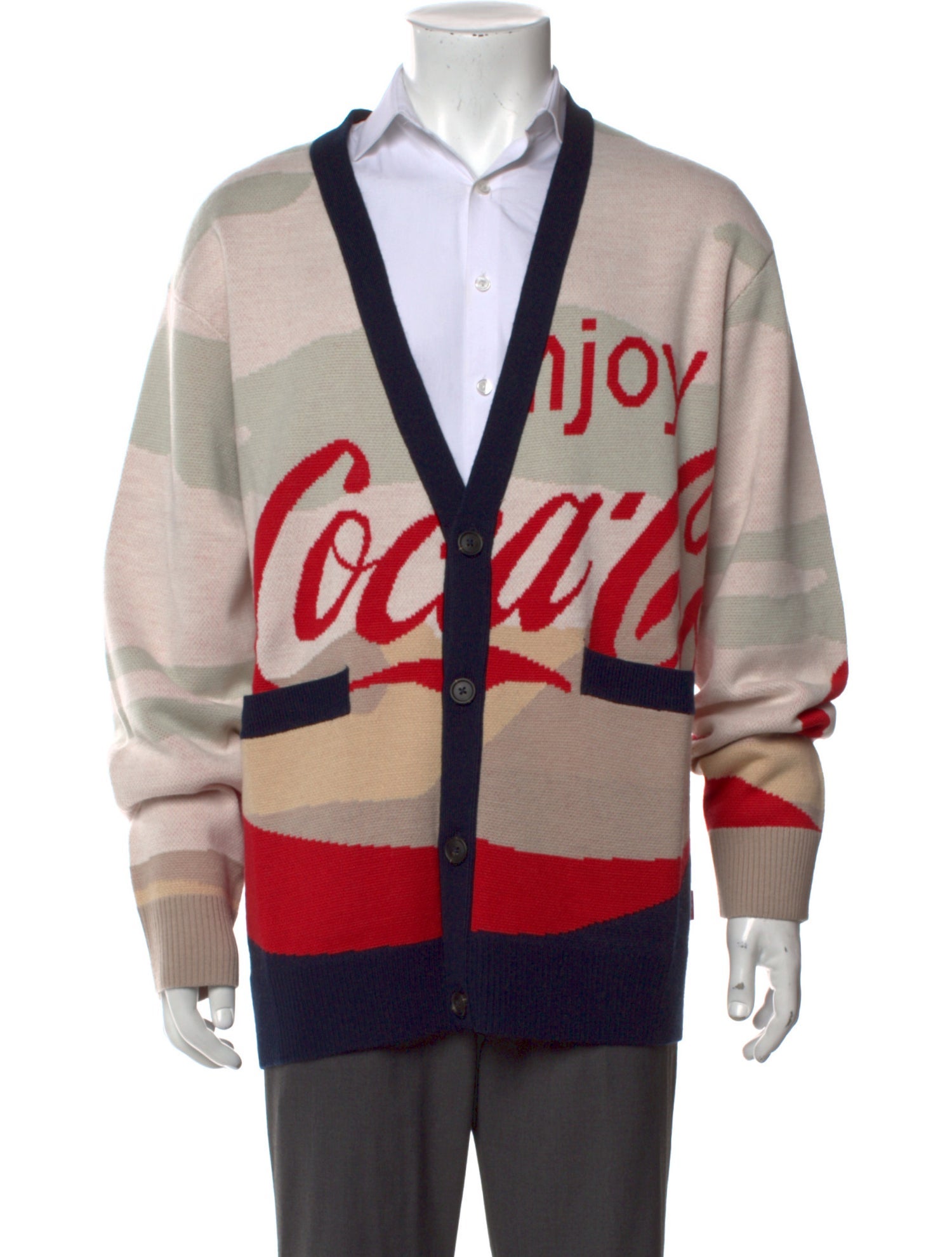KITH x Coca-Cola Printed V-Neck Cardigan w/ Tags
