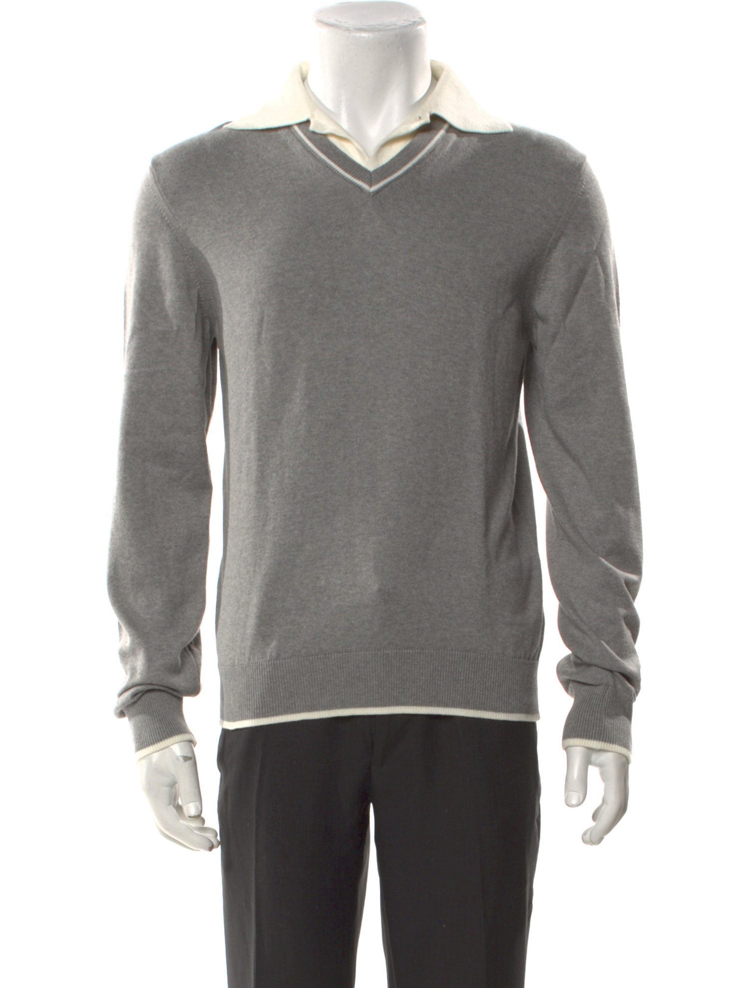 Kent & Curwen V-Neck Long Sleeve Pullover