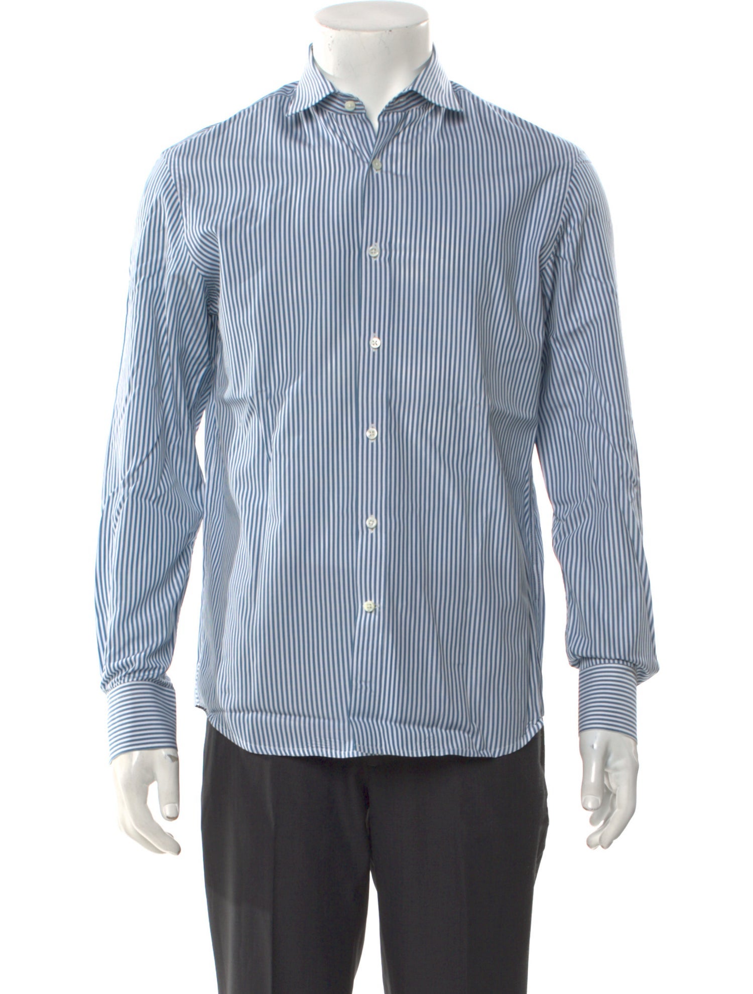 Kent & Curwen Striped Long Sleeve Dress Shirt
