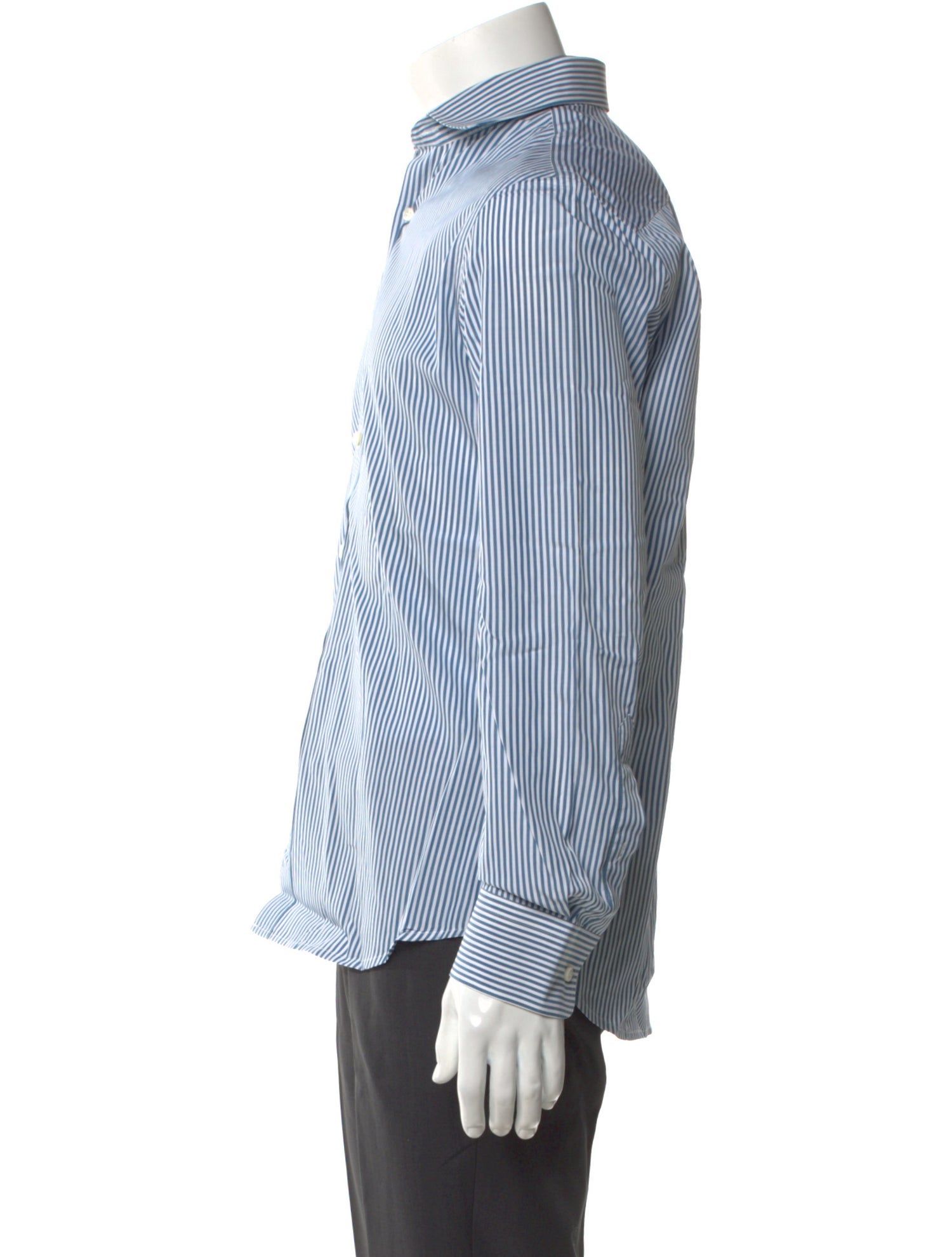Kent & Curwen Striped Long Sleeve Dress Shirt