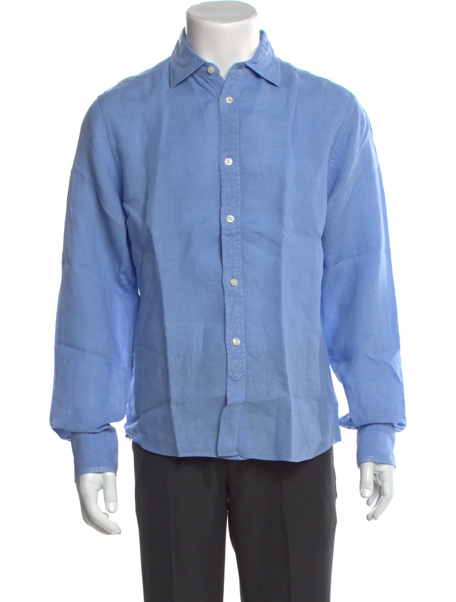 Kent & Curwen Linen Long Sleeve Dress Shirt