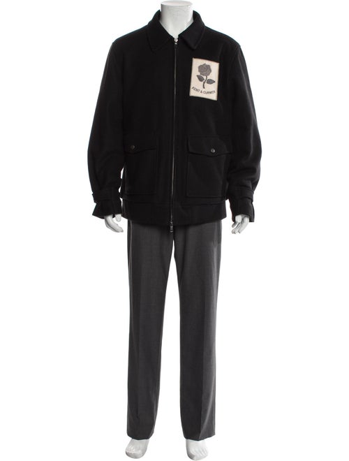 Kent & Curwen Wool Graphic Print Parka