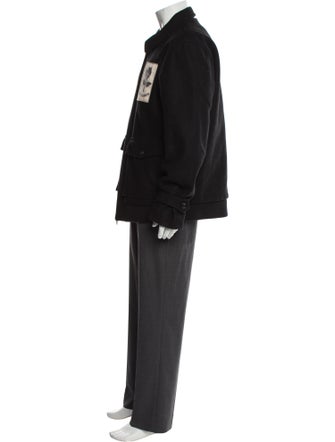 Kent & Curwen Wool Graphic Print Parka