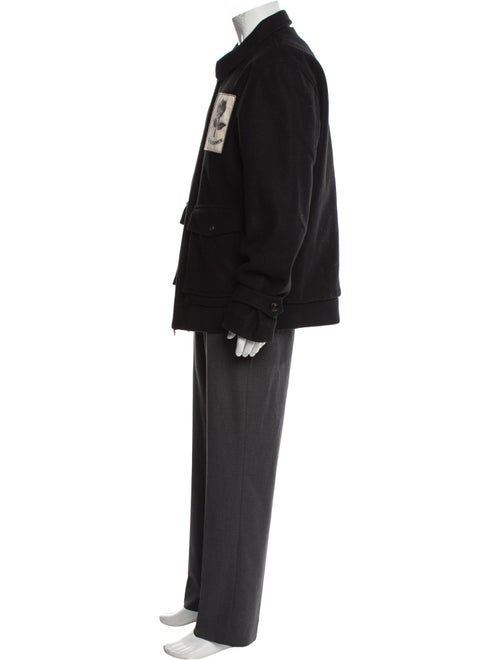 Kent & Curwen Wool Graphic Print Parka