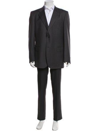 Kent & Curwen Wool Striped Two-Piece Blazer