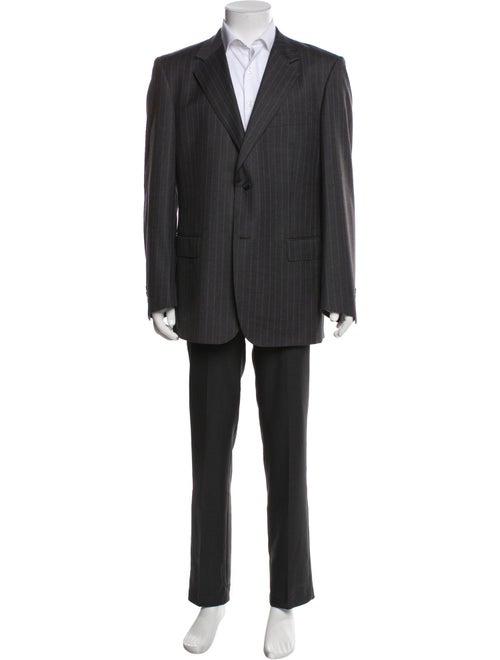 Kent & Curwen Wool Striped Two-Piece Blazer