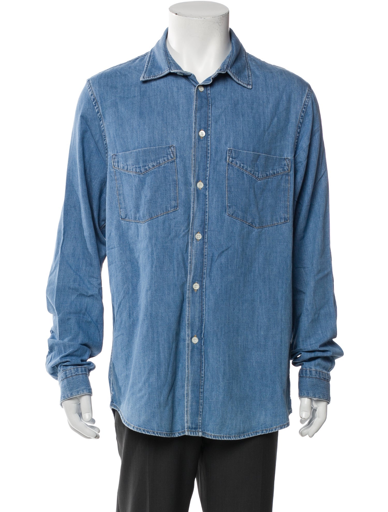 Kent & Curwen Long Sleeve Denim Shirt