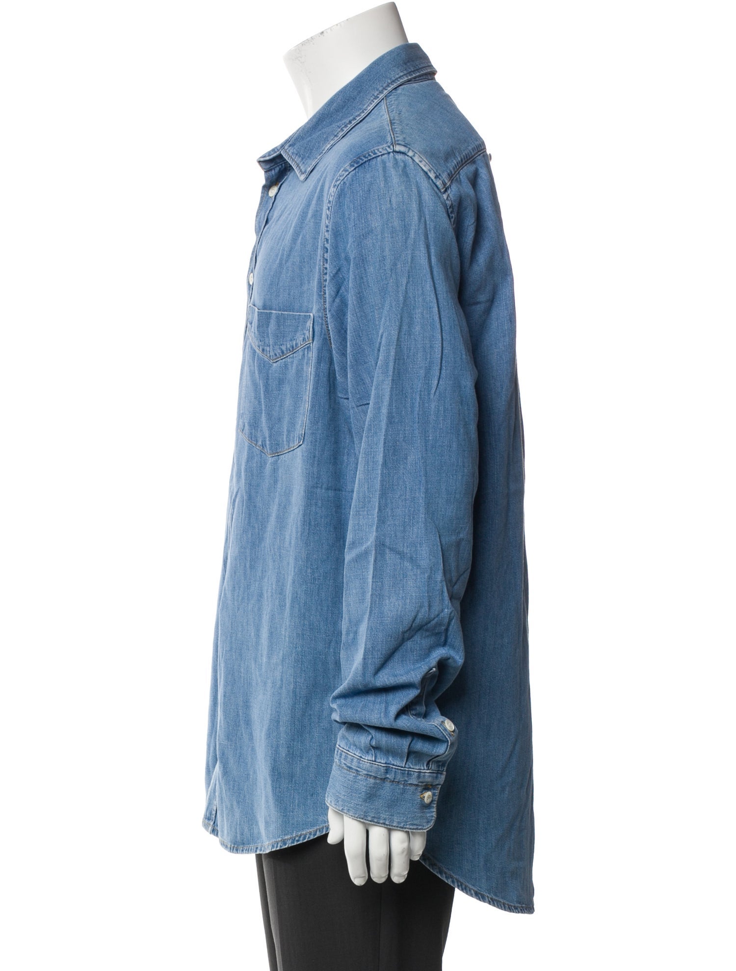 Kent & Curwen Long Sleeve Denim Shirt