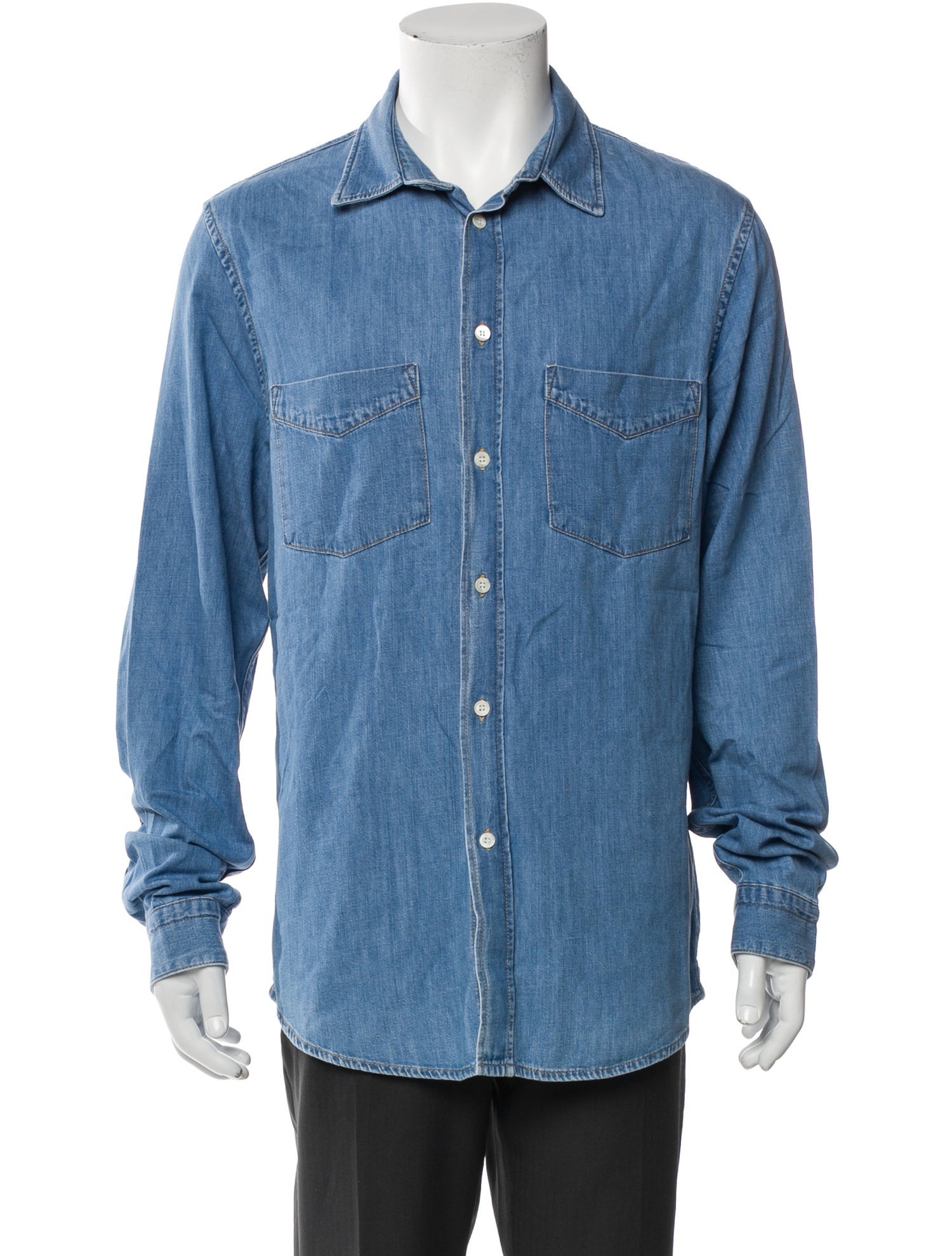 Kent & Curwen Long Sleeve Denim Shirt