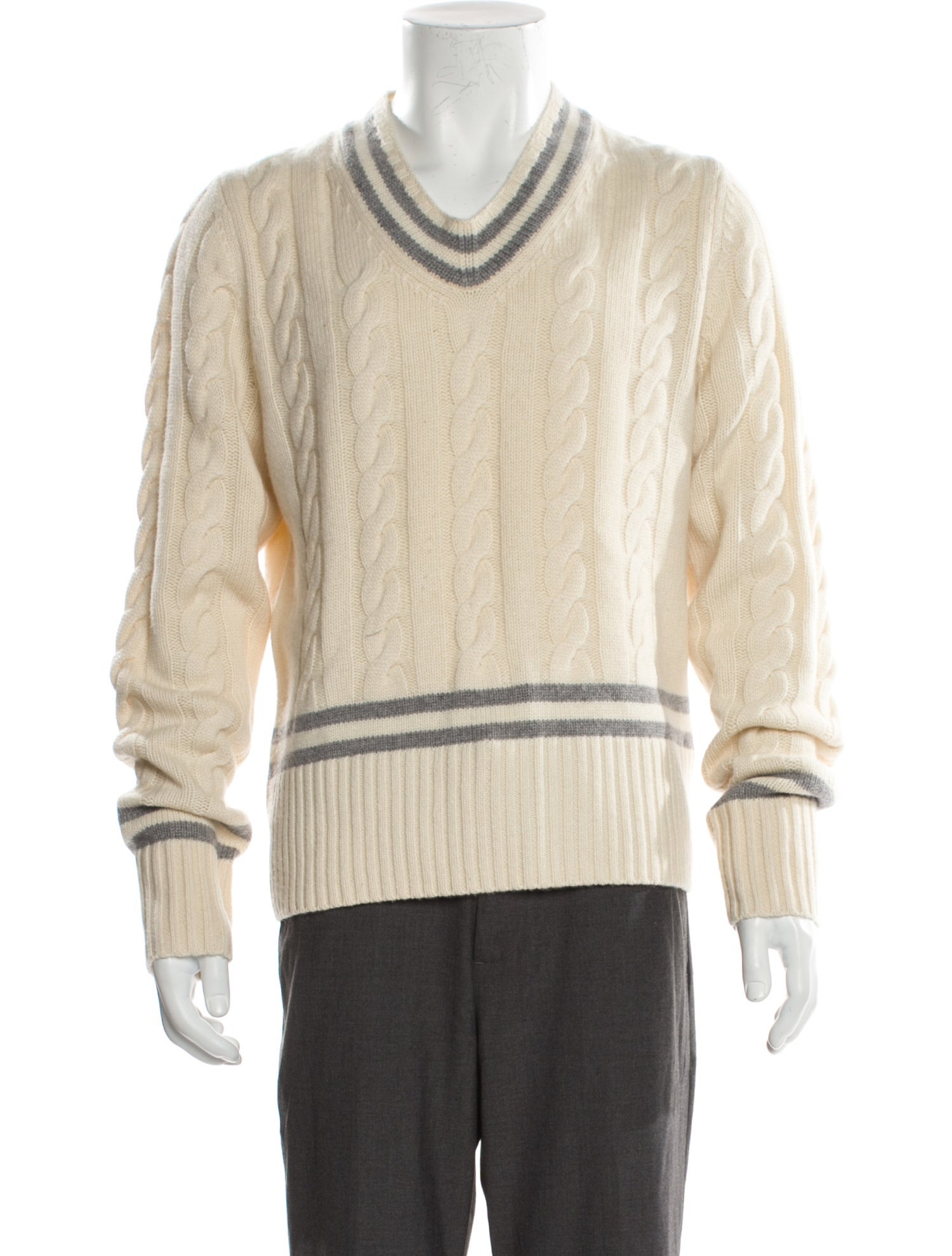 Kent & Curwen Cashmere Striped Pullover