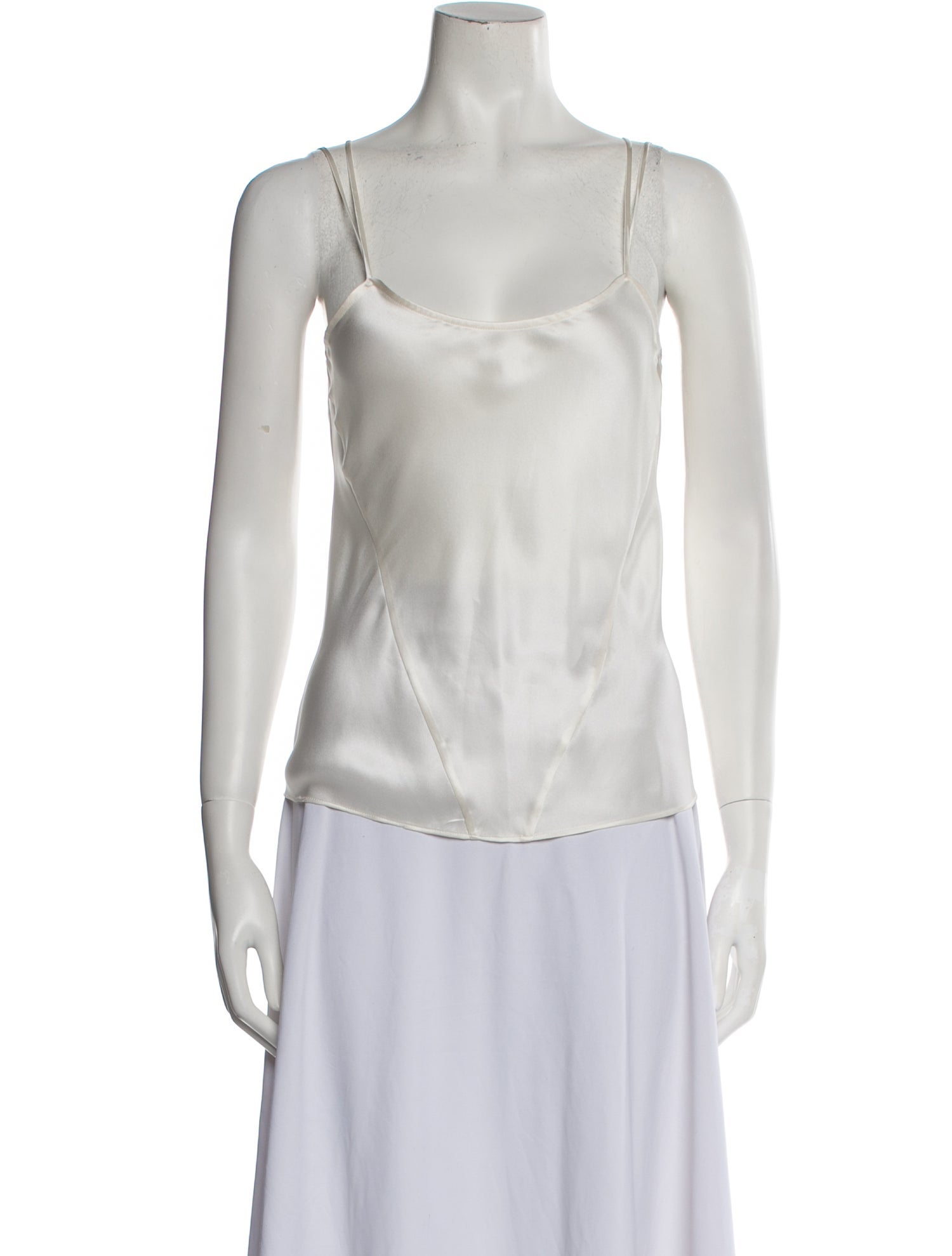Kiki De Montparnasse Silk Scoop Neck Top