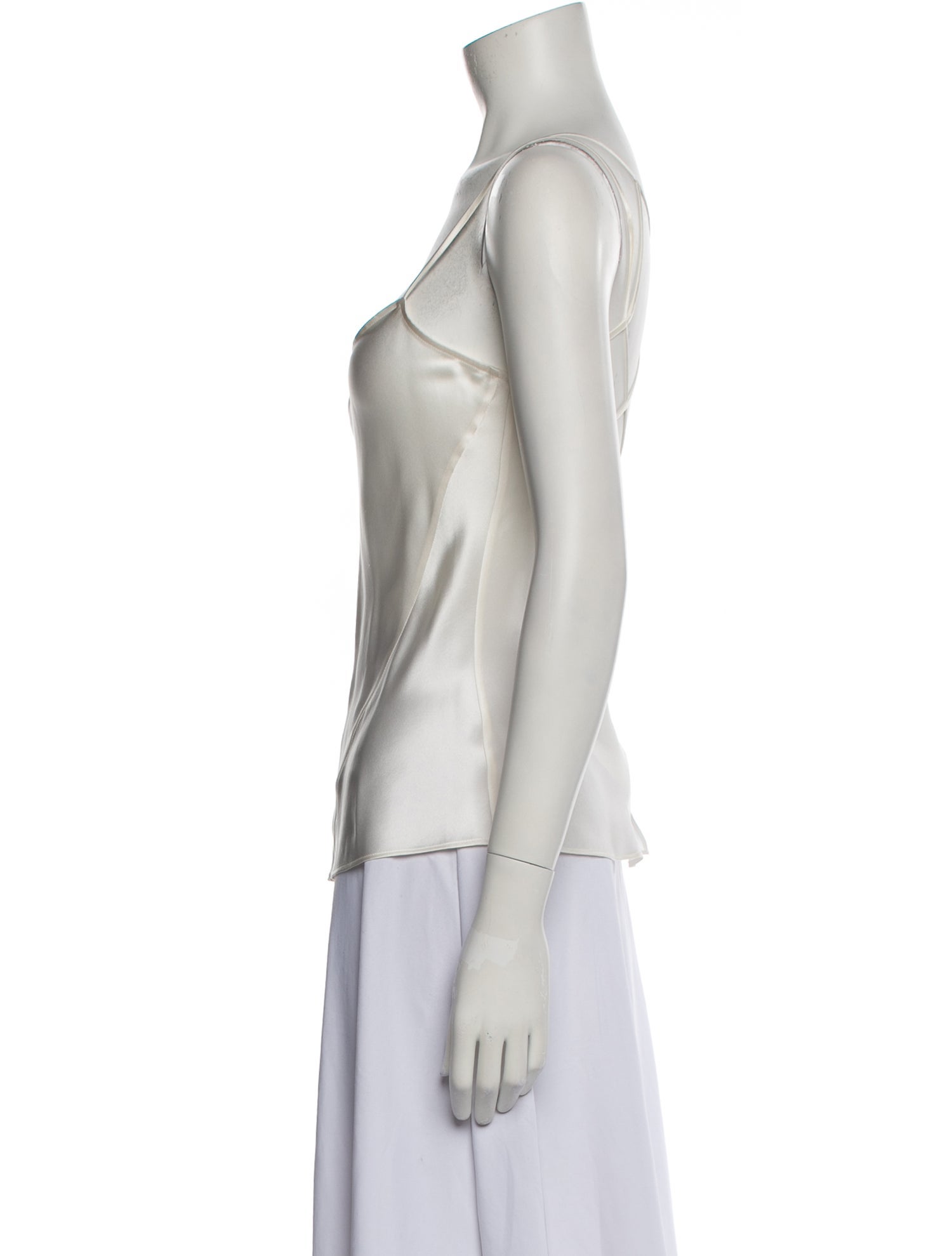 Kiki De Montparnasse Silk Scoop Neck Top