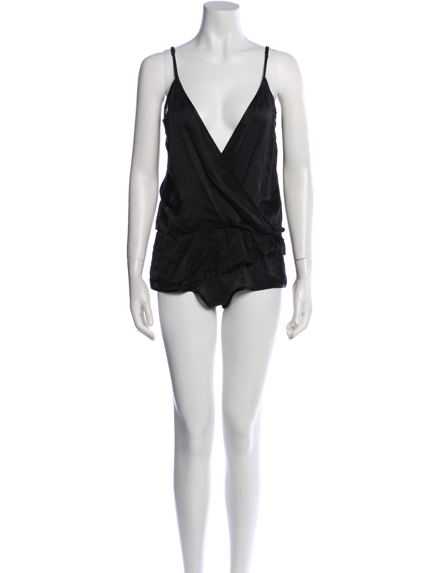 Kiki De Montparnasse Silk V-Neck Bodysuit