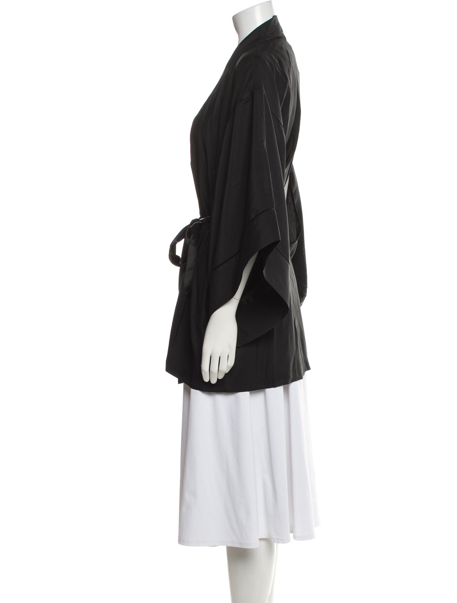 Kiki De Montparnasse Silk Fringe Trim Accent Robe w/ Tags