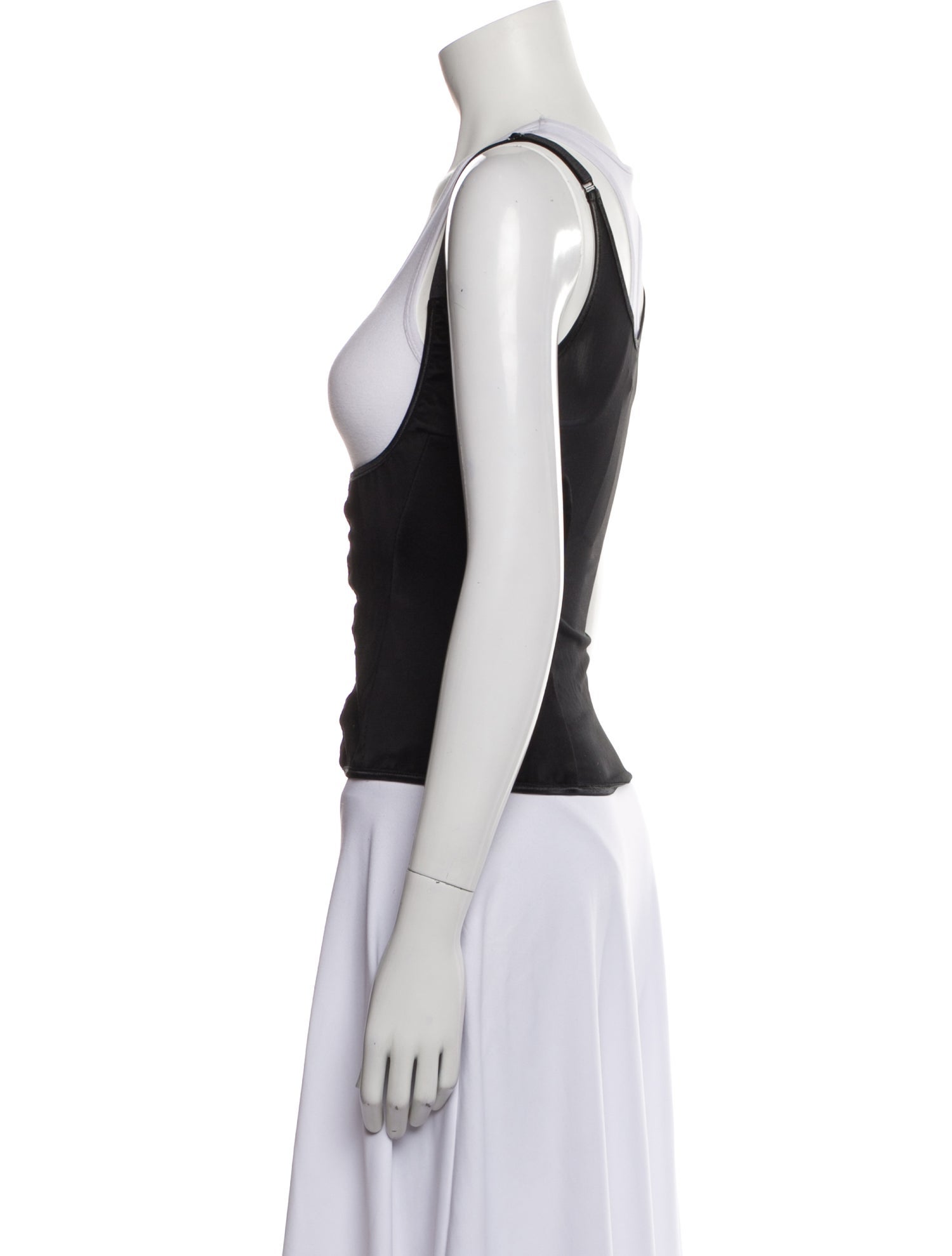 Kiki De Montparnasse Scoop Neck Sleeveless Top