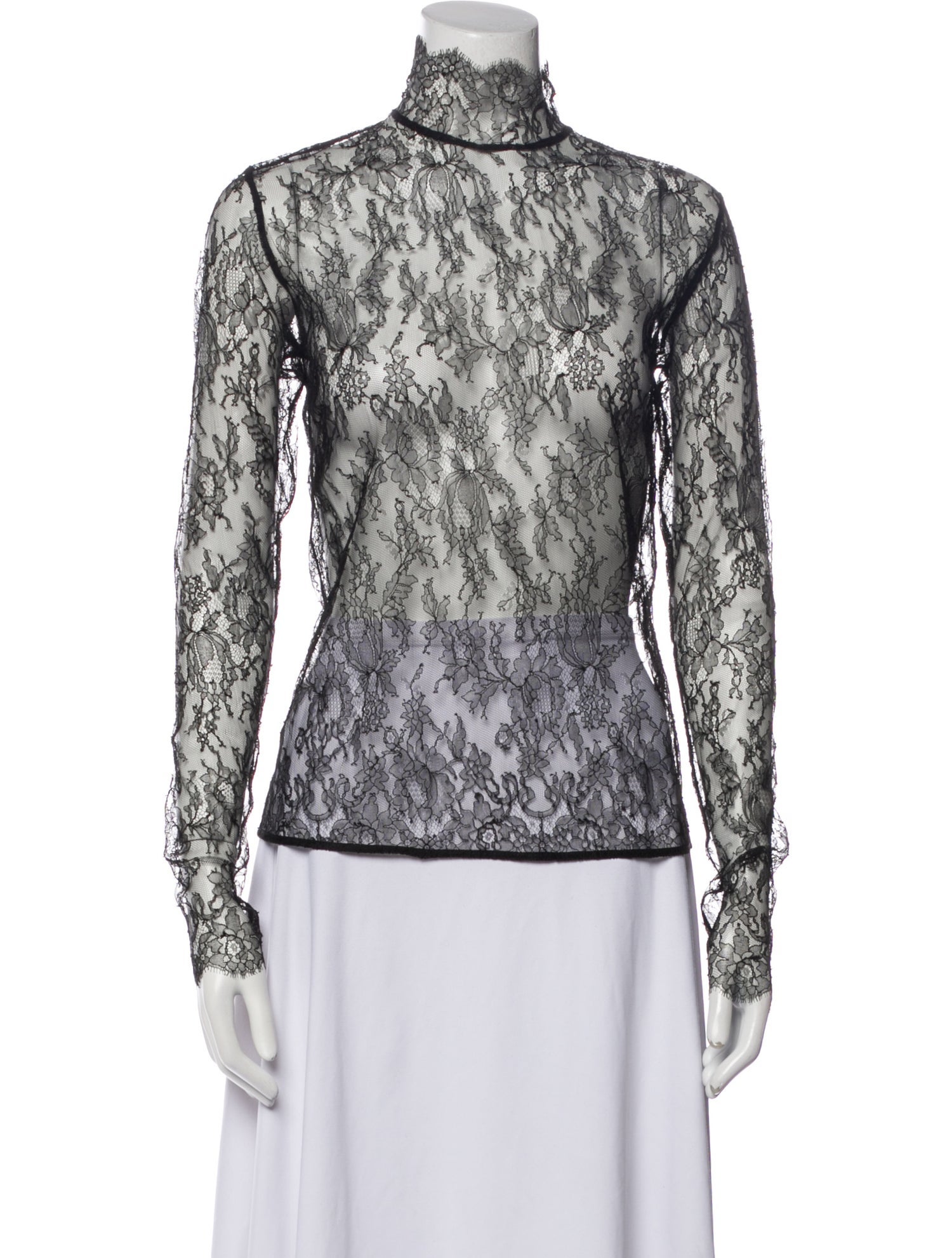 Kiki De Montparnasse Nylon Lace Pattern Top