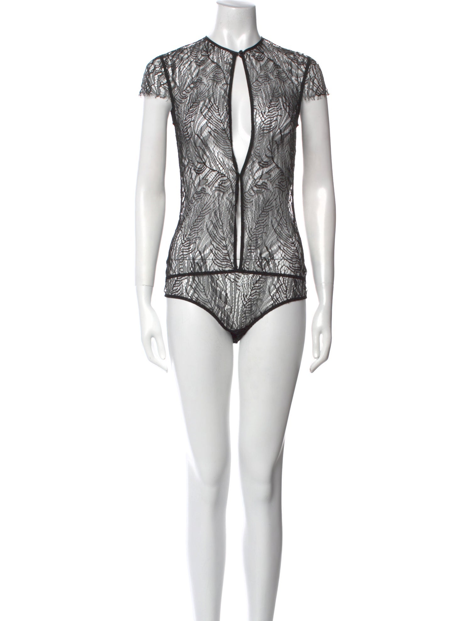 Kiki De Montparnasse Silk V-Neck Bodysuit