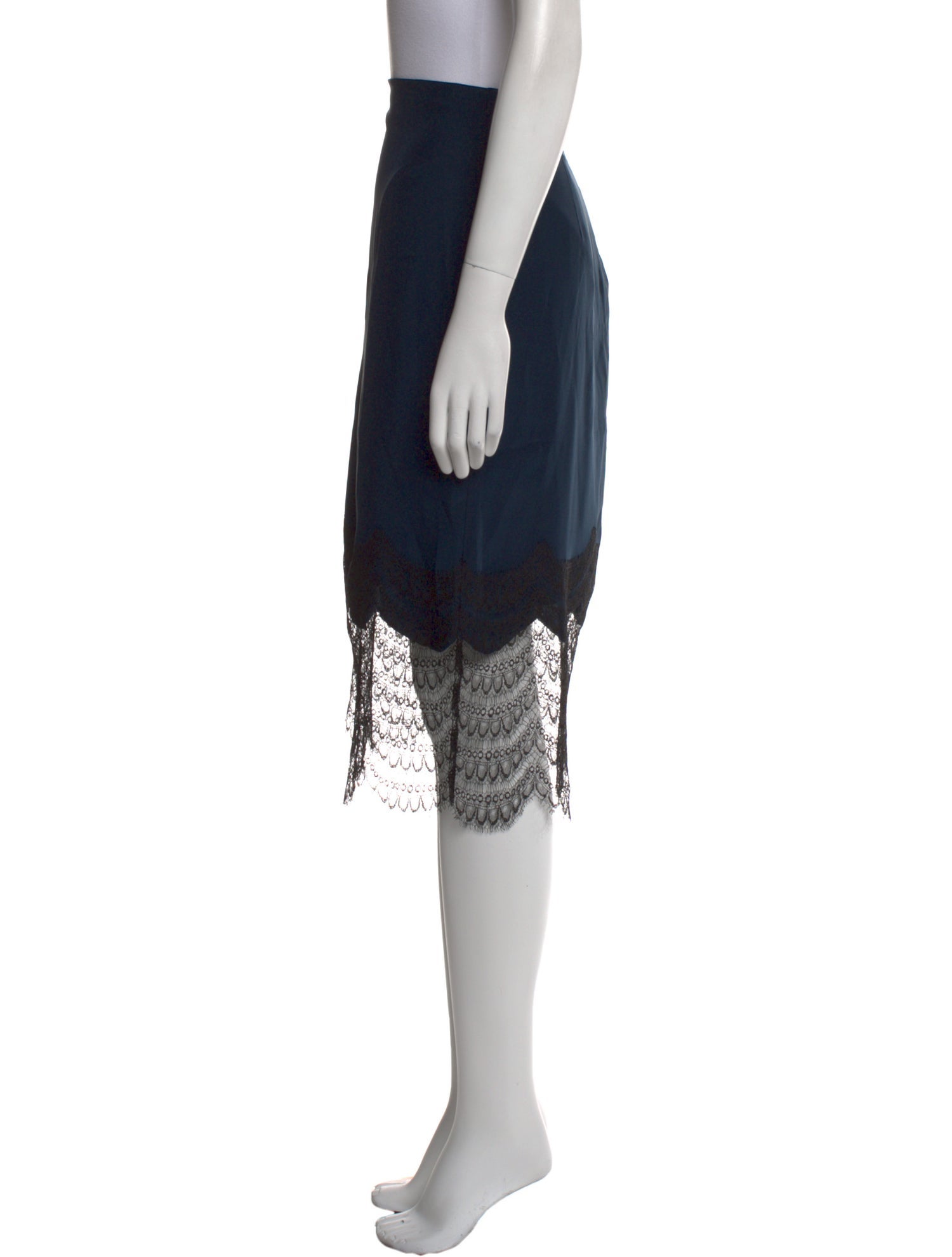 Kiki De Montparnasse Silk Knee-Length Skirt