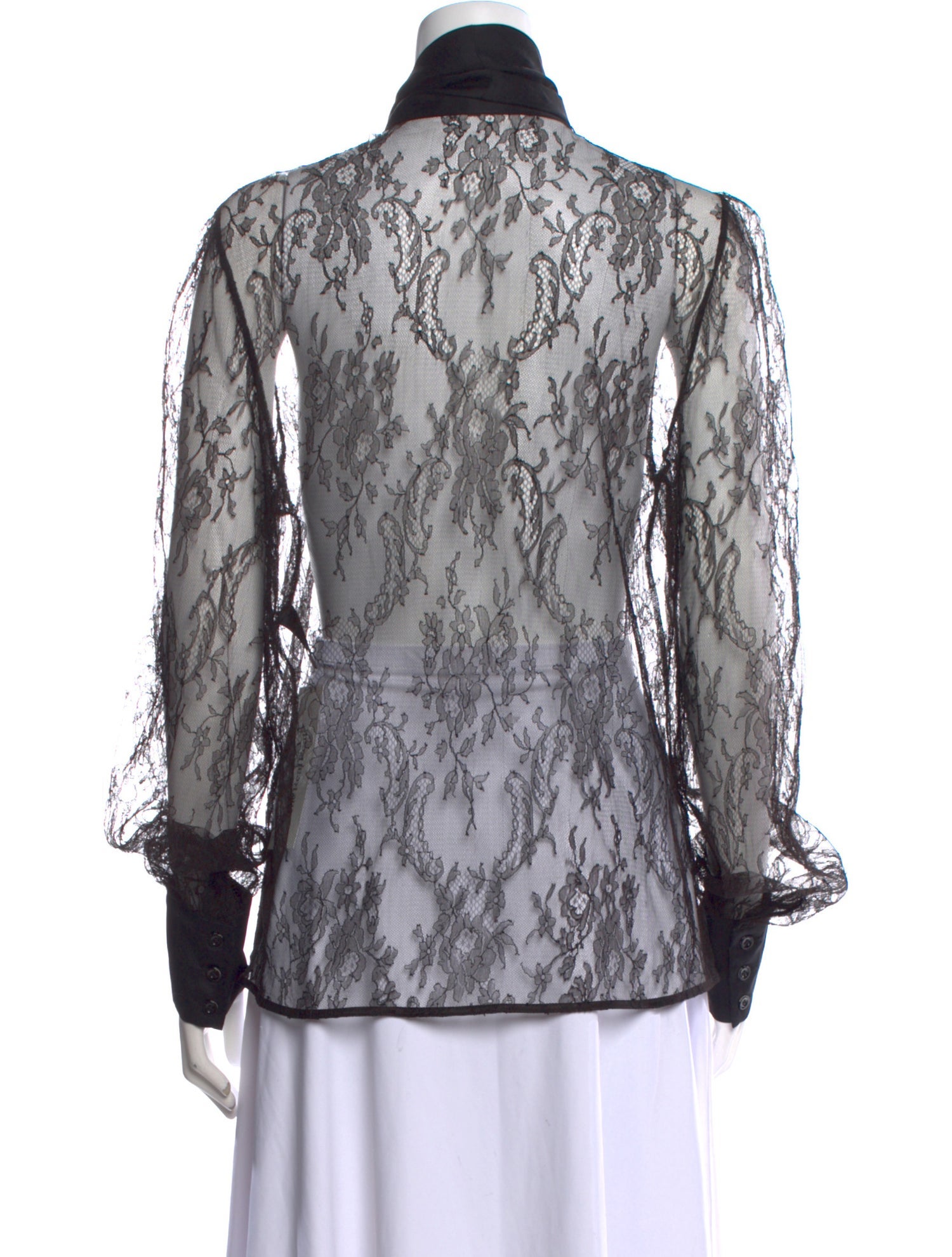 Kiki De Montparnasse Lace Pattern Long Sleeve Blouse