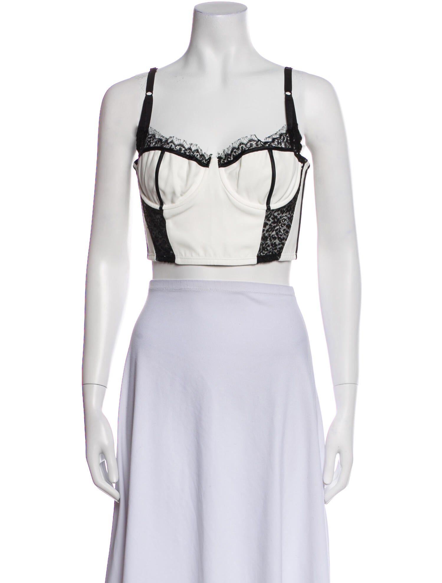 Kiki De Montparnasse Square Neckline Sleeveless Crop Top w/ Tags