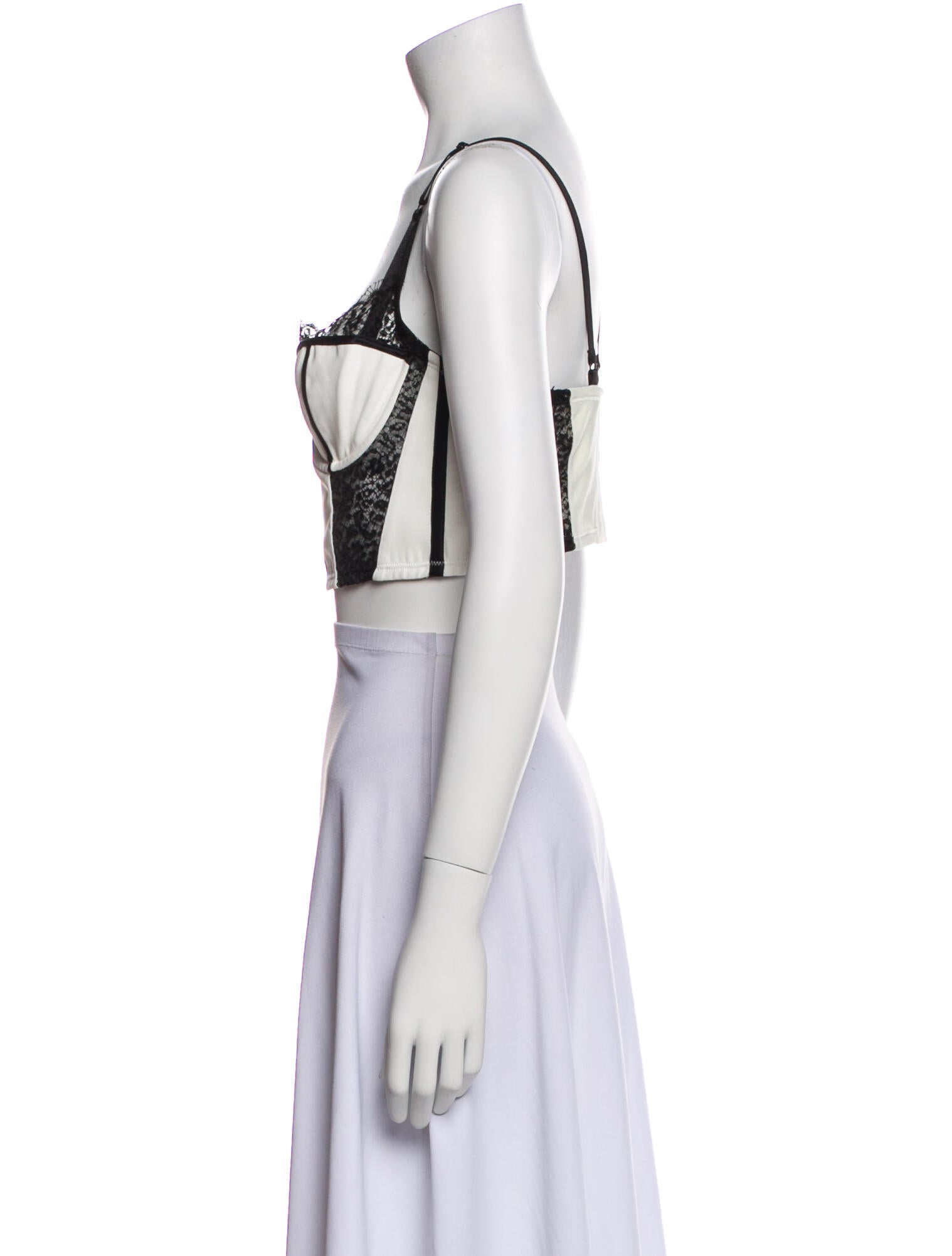 Kiki De Montparnasse Square Neckline Sleeveless Crop Top w/ Tags