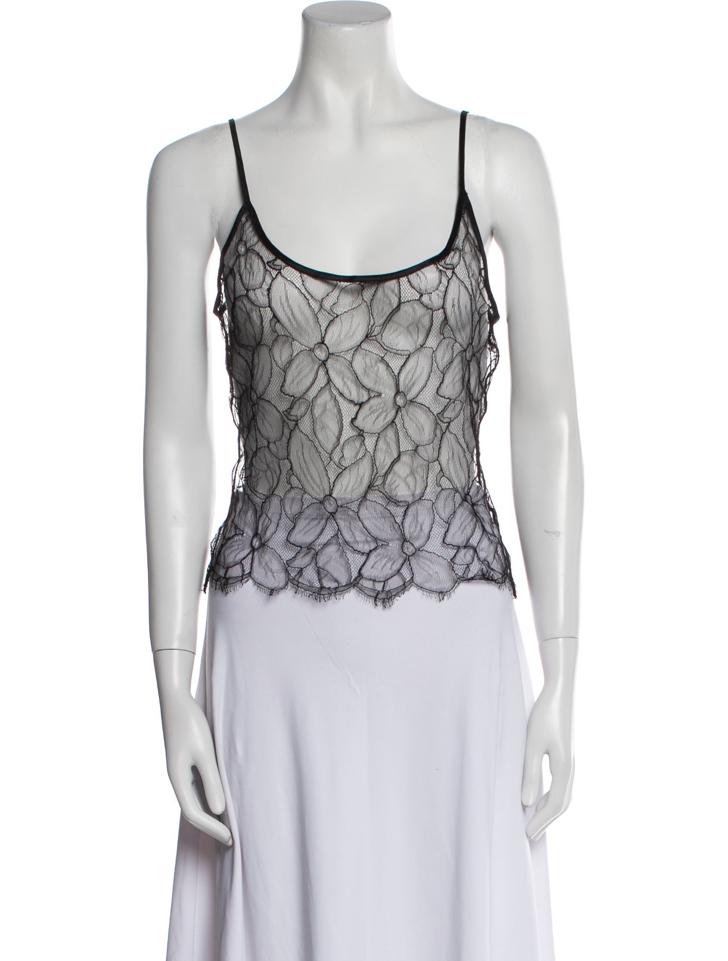 Kiki De Montparnasse Lace Lace Pattern Crop Top