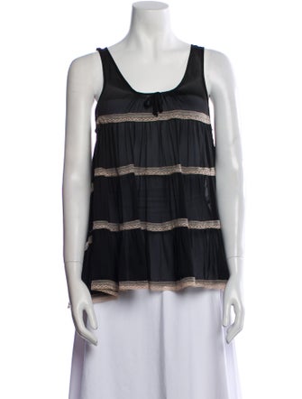 Kiki De Montparnasse Silk Striped Top