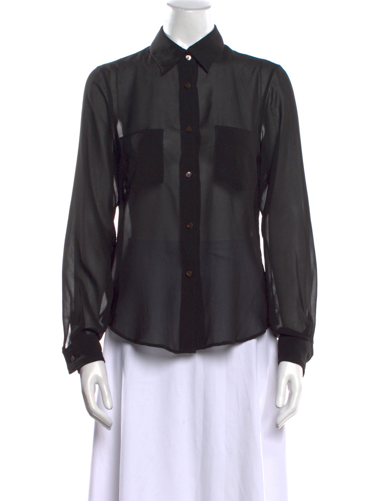Kiki De Montparnasse Long Sleeve Button-Up Top