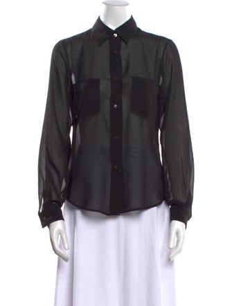 Kiki De Montparnasse Long Sleeve Button-Up Top